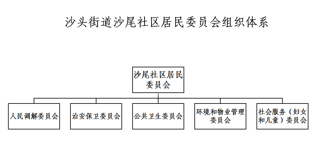 沙头街道沙尾社区居民委员会组织体系.png
